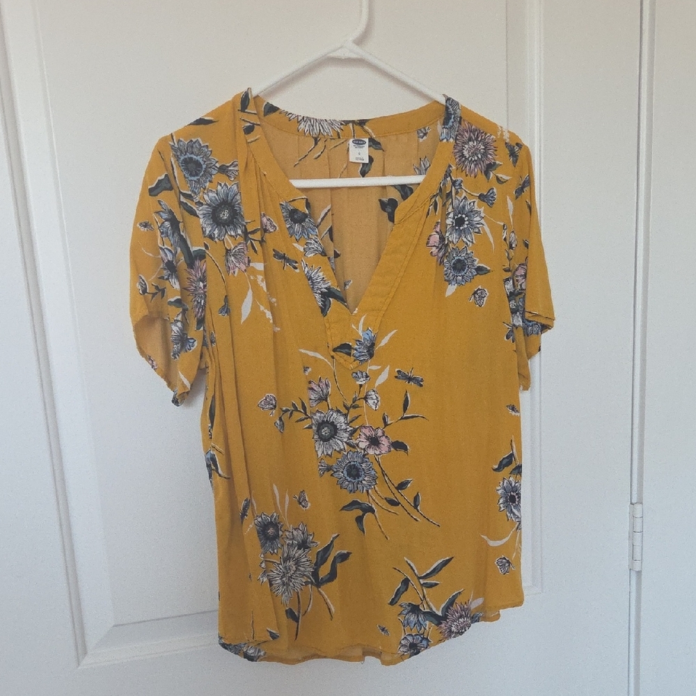 Floral Yellow Women's Top